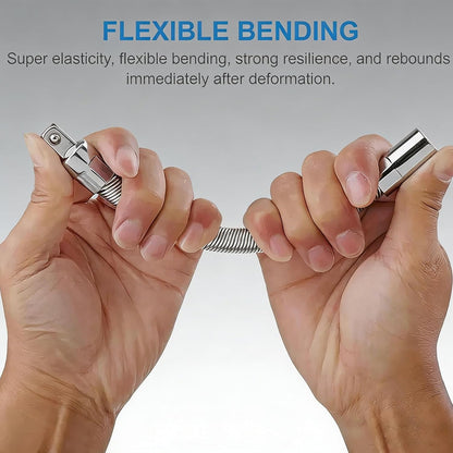 💫3-piece set Flexible Spring‑Steel Socket Extension Rod Set