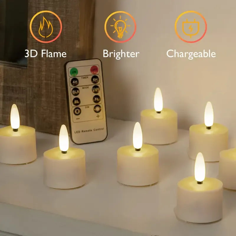 🔥 Rechargeable LED Tea Lights with Remote Control — The Last Tea Lights You’ll Ever Need