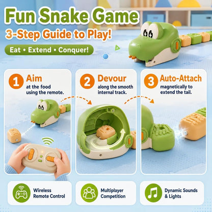 🐍 Remote Control Magnetic Snake Battle Toy | Family Multiplayer Game