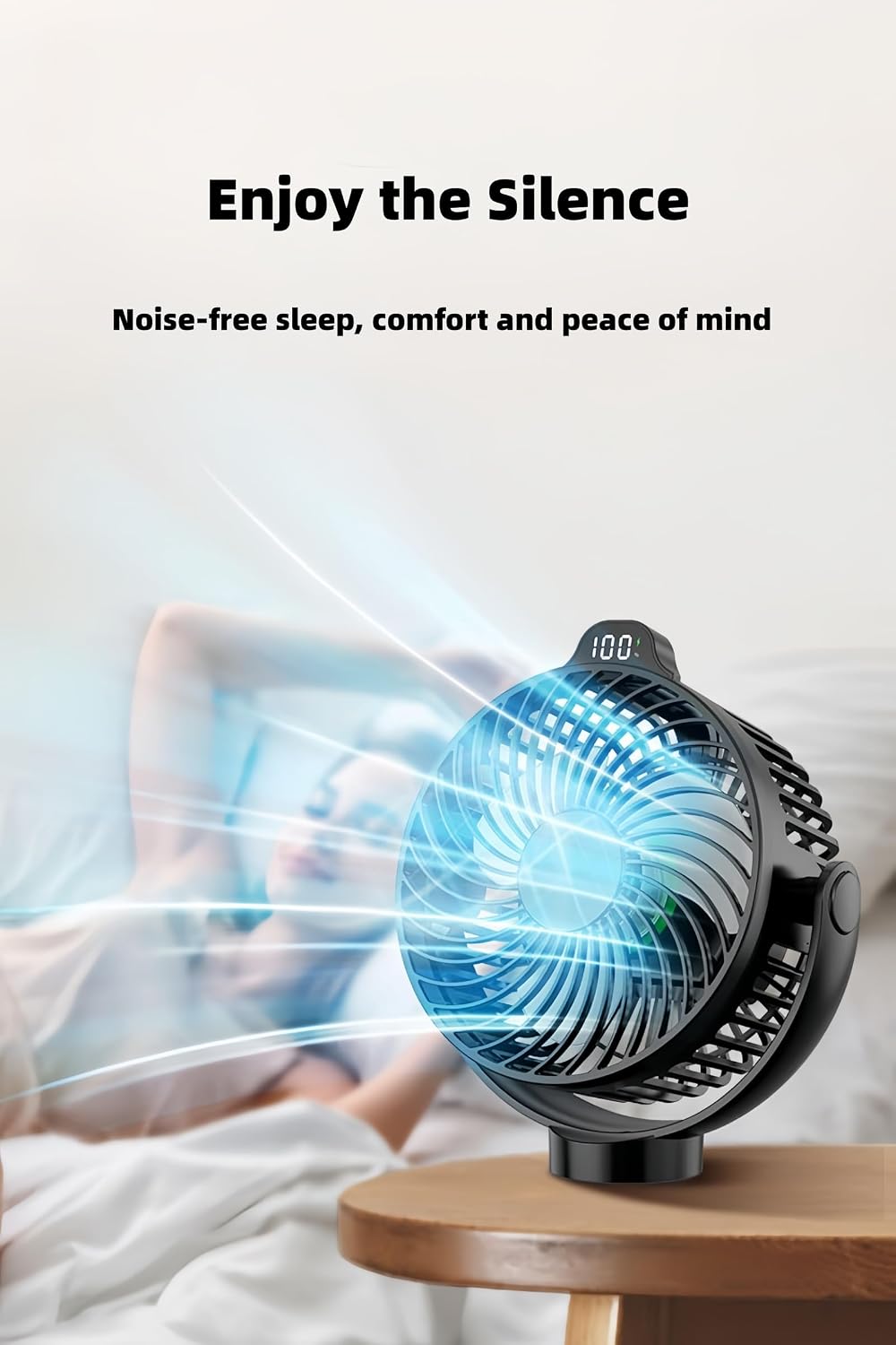 🧲 Multi-Function Magnetic Rechargeable Mini Fan with Night Light & Remote Control