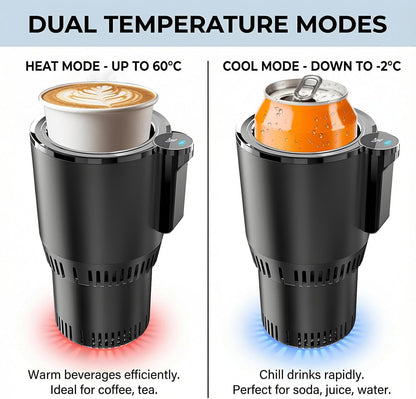 ❄️🔥2-in-1 Smart Car Cup Holder