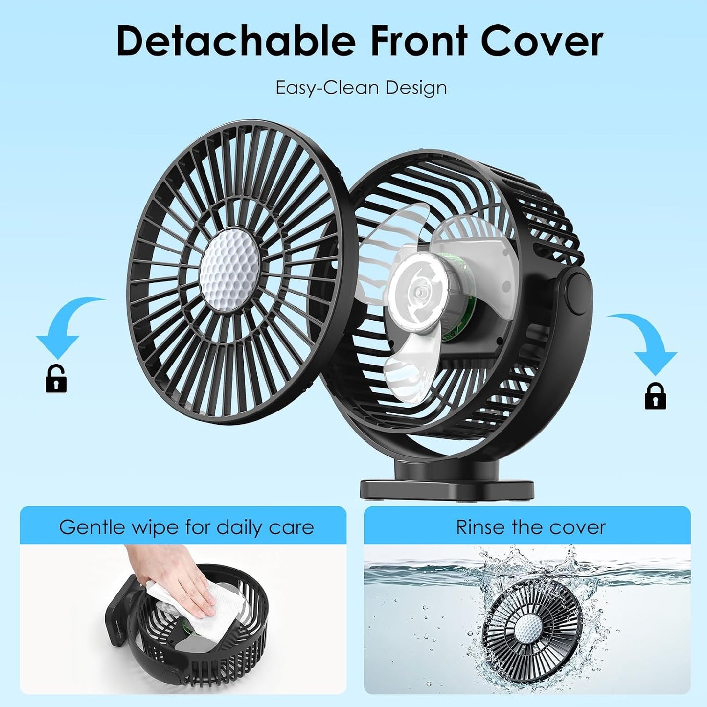 🌬️Magnetic Golf Cart Fan