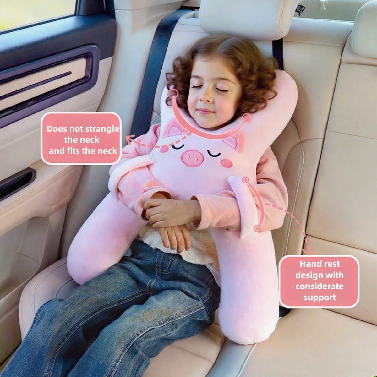 🚗💤 Kids Car Travel Pillow | Cute Animal Neck Support Pillow