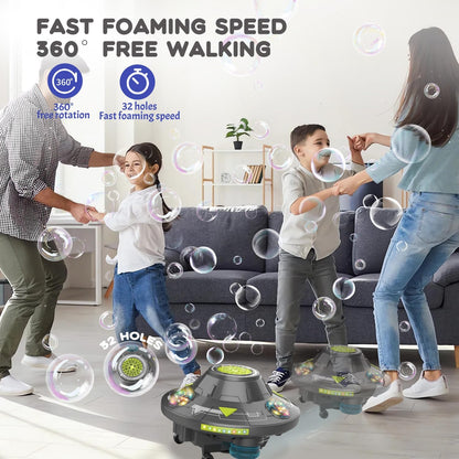 🛸 UFO Moving Bubble Machine