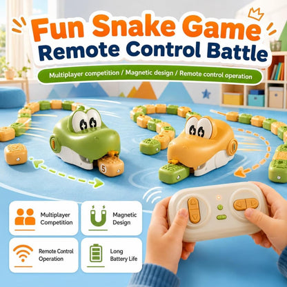 🐍 Remote Control Magnetic Snake Battle Toy | Family Multiplayer Game