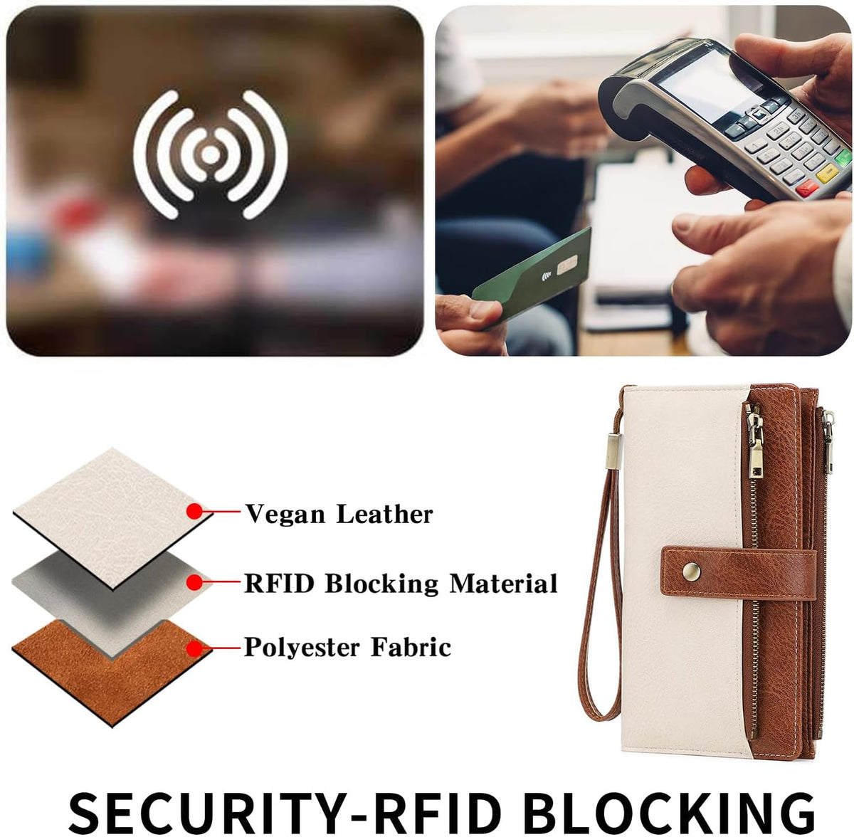 🛡️ Women's RFID Blocking Trifold Wallet-Keep your cards safe