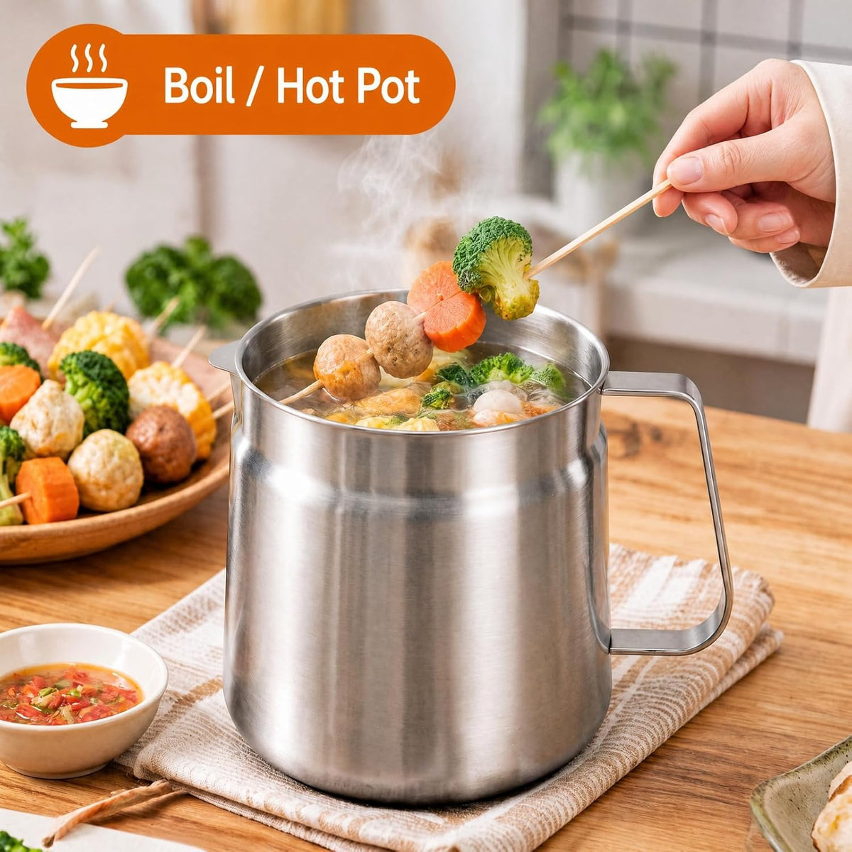 🍳 Multi-Functional 304 Stainless Steel Oil Filter Pot & Deep Fryer Set