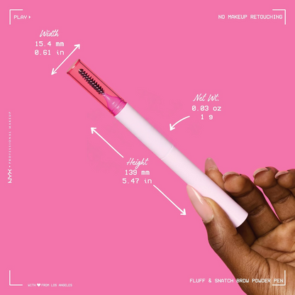 Double-ended fine-tipped eyebrow pencil