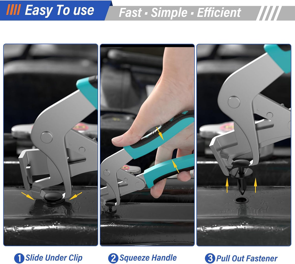 🔧 Auto Fastener Clip Removal Pliers - Quick &Easy Trim Removal Tool