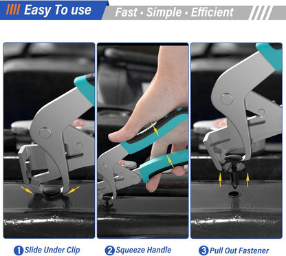 🔧 Auto Fastener Clip Removal Pliers - Quick &Easy Trim Removal Tool