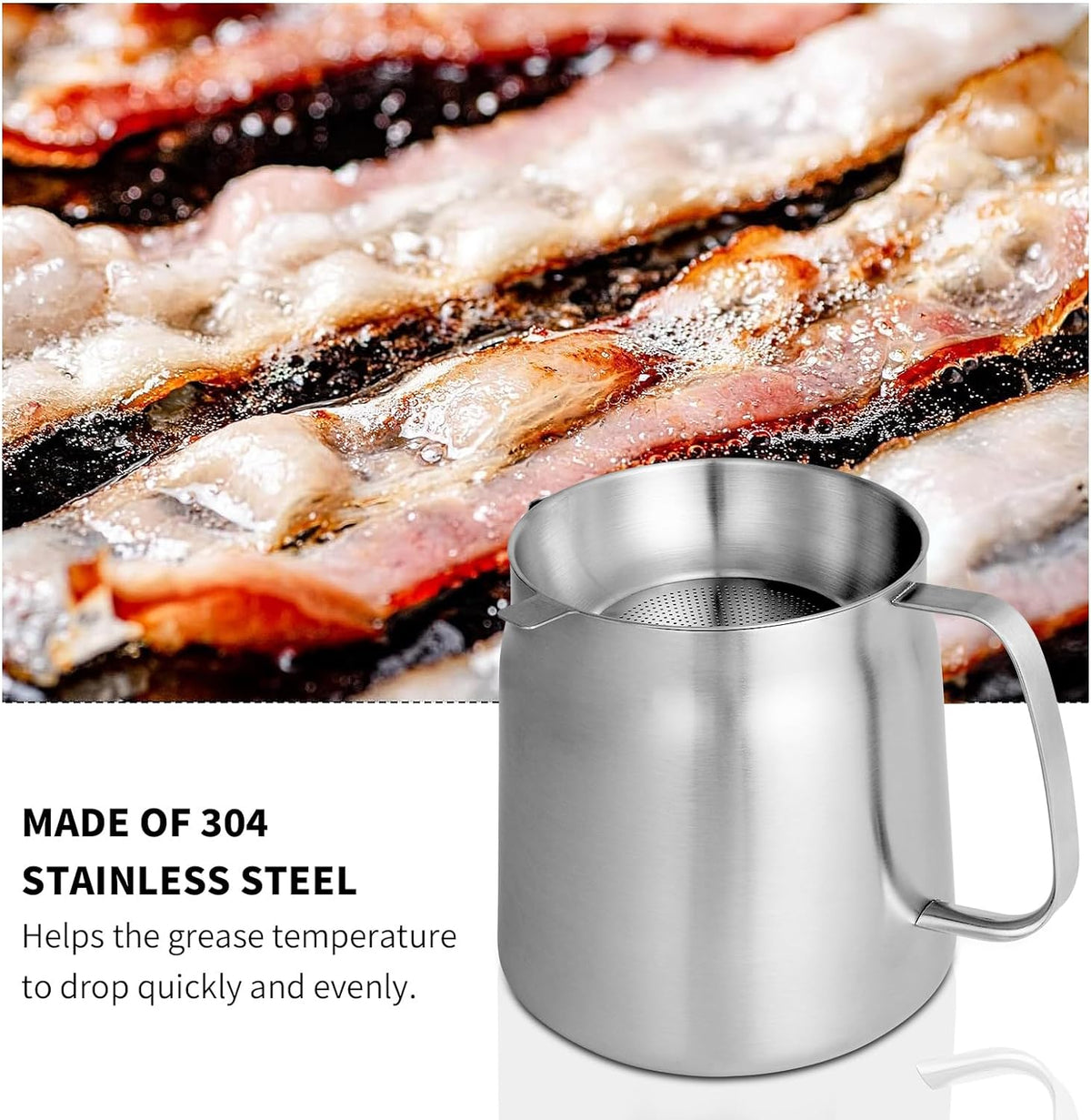 🍳 Multi-Functional 304 Stainless Steel Oil Filter Pot & Deep Fryer Set