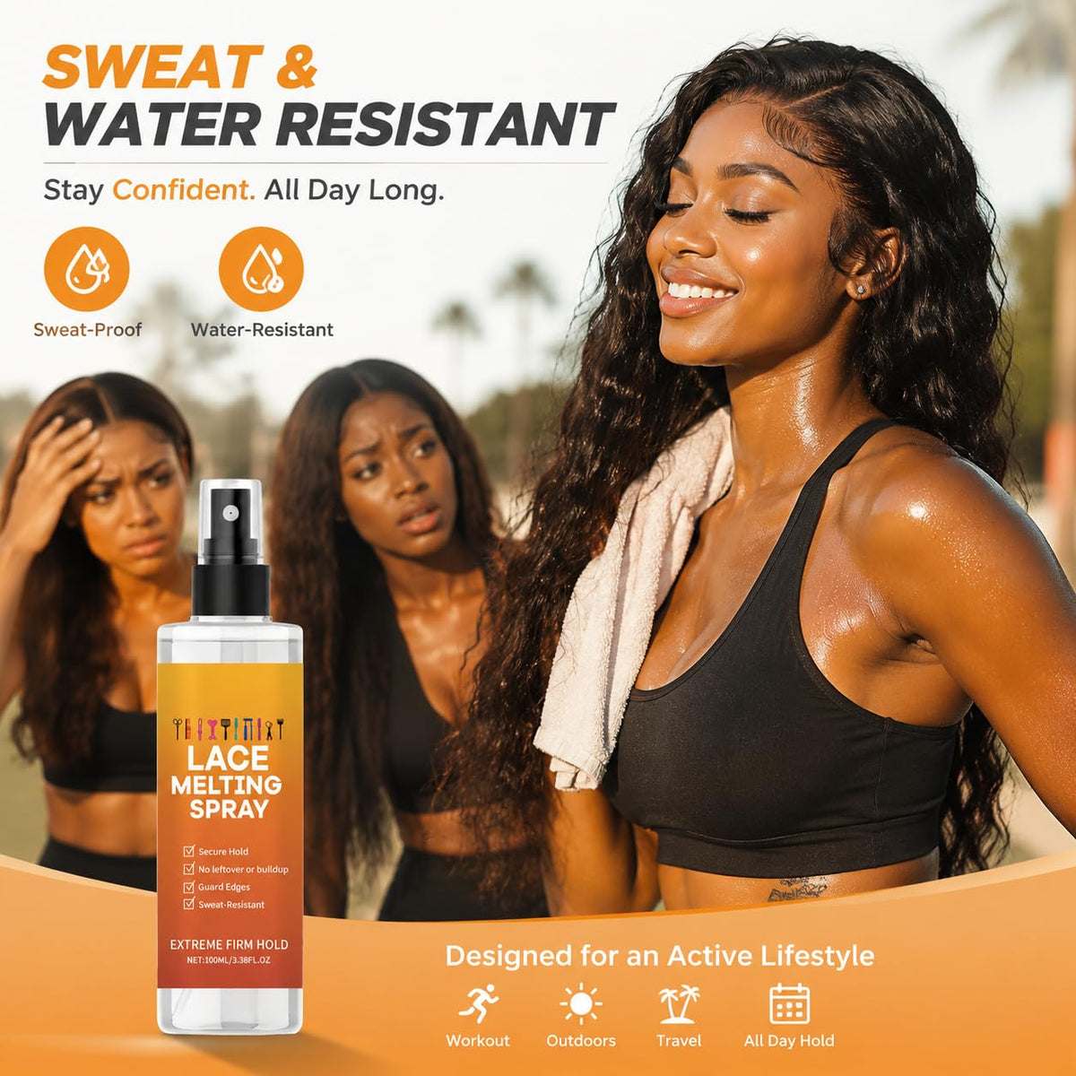 🧑‍🦱 Lace Melting Spray | Extreme Firm Hold Wig Lace Adhesive Spray