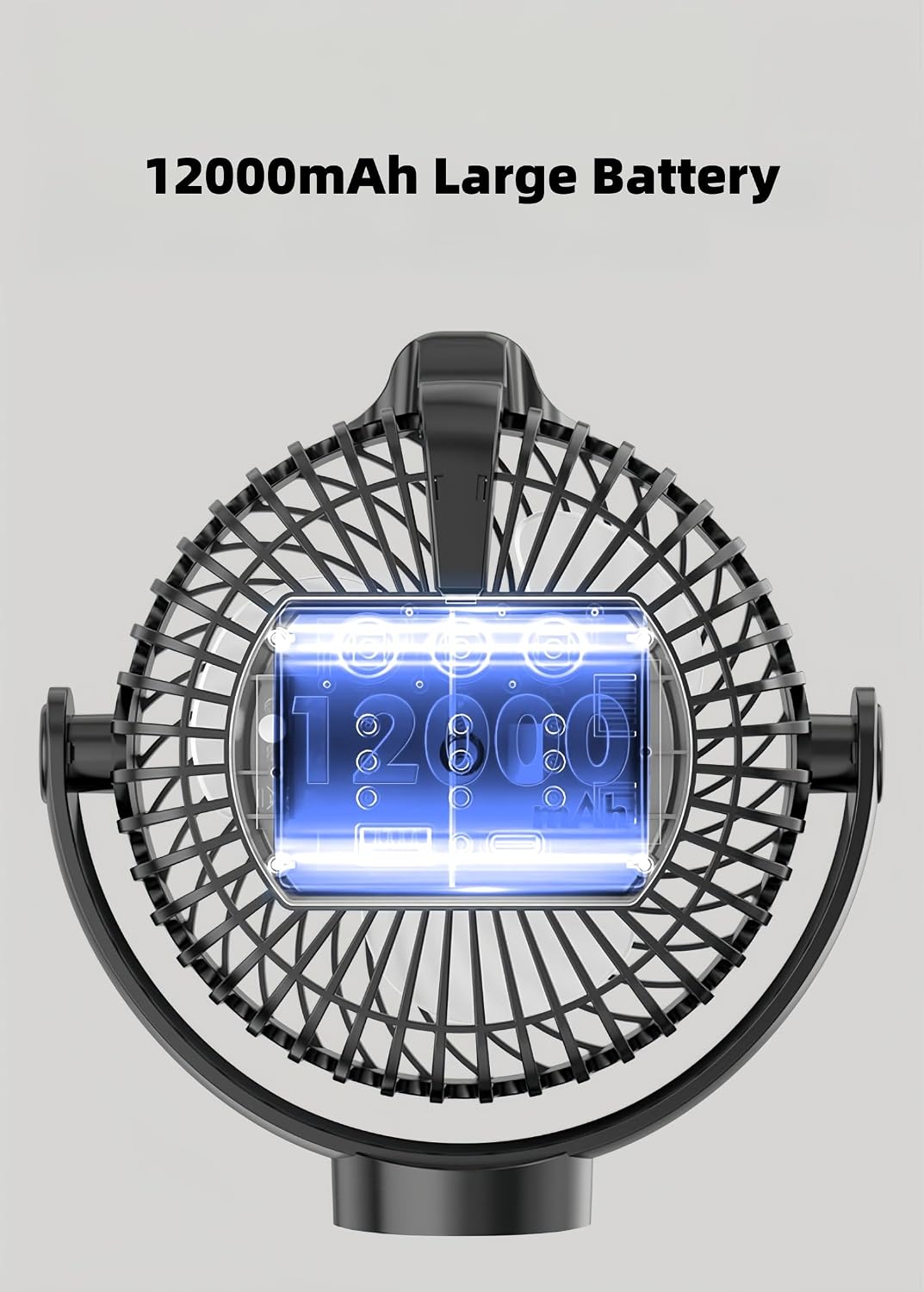 🧲 Multi-Function Magnetic Rechargeable Mini Fan with Night Light & Remote Control