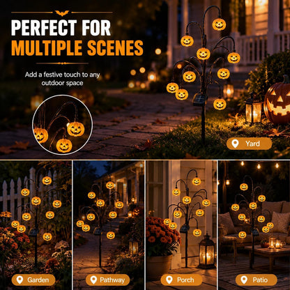 🎃Halloween Solar Tree Stump Light