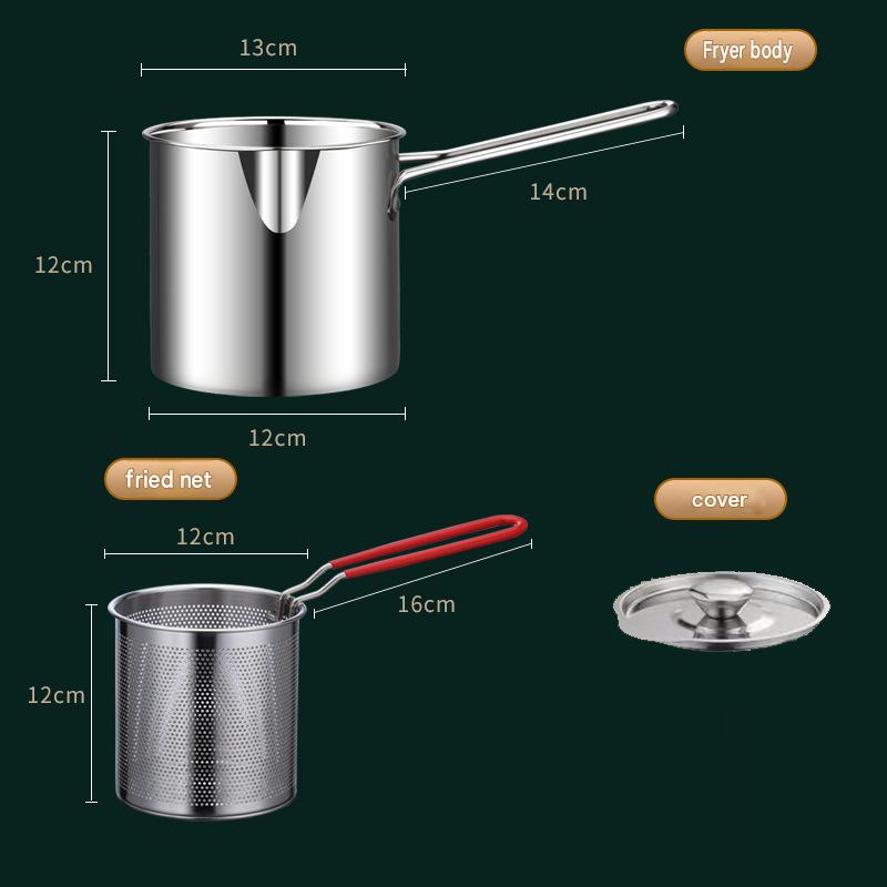 🔥304 Stainless Steel Multifuntional Fryer