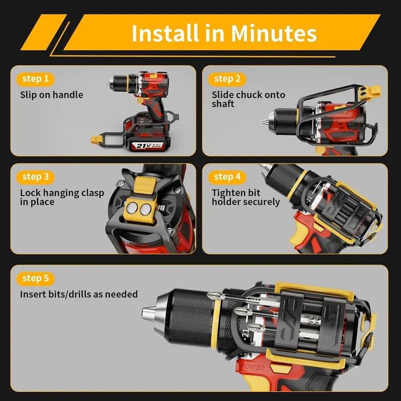 🔧 Universal Magnetic Drill Bit Holder