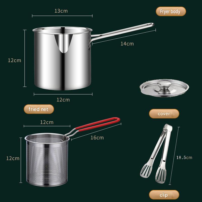 🔥304 Stainless Steel Multifuntional Fryer
