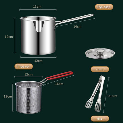 🔥304 Stainless Steel Multifuntional Fryer