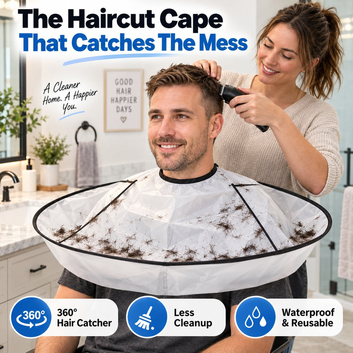✂️Portable Waterproof Haircutting Cape