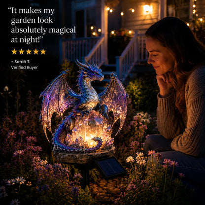 🐉Solar Dragon Crystal Garden Light – Glowing Fantasy Outdoor Yard Decor with Solar Panel
