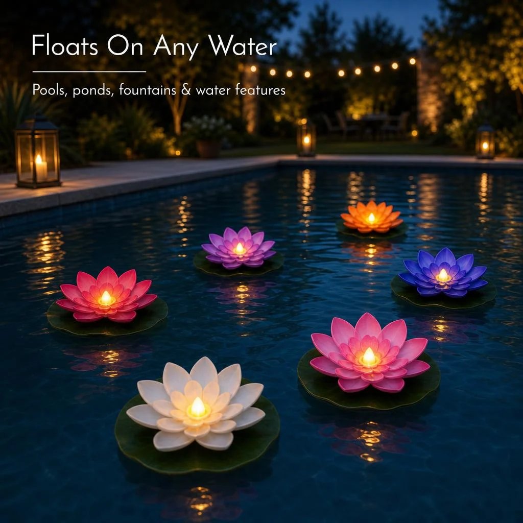 🪷Floating Lotus Lights