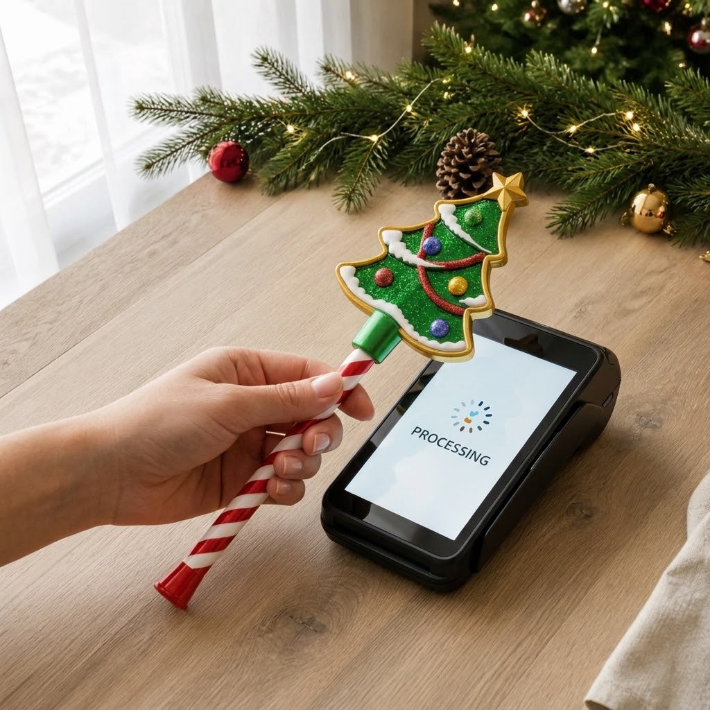 🎄Christmas Tap‑To‑Pay Wand-A fun way to make every holiday checkout feel magical✨