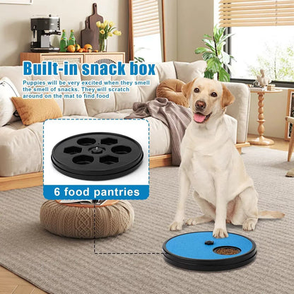 🦮3‑in‑1 Interactive Dog Nail Grinding & Treat Feeding Turntable