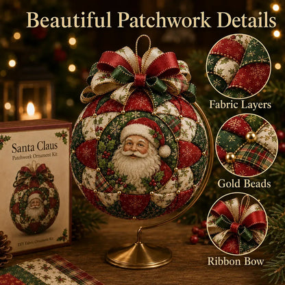 🎄 DIY Christmas Patchwork Ball Decorations – 6 Designs