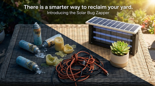 Solar-Powered High-Efficiency Outdoor Bug Zapper