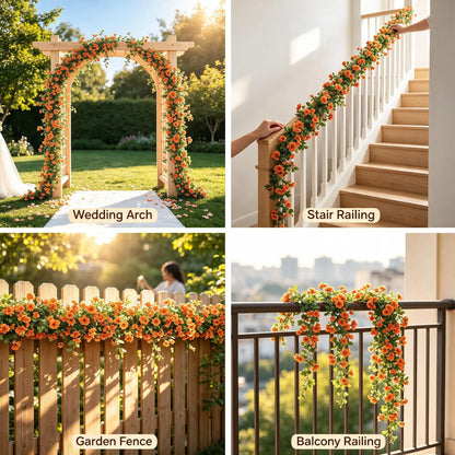 💐 Versatile Artificial Violet Vines – Reusable Garlands Suitable for All Decorations and Holidays 🌸 🎄