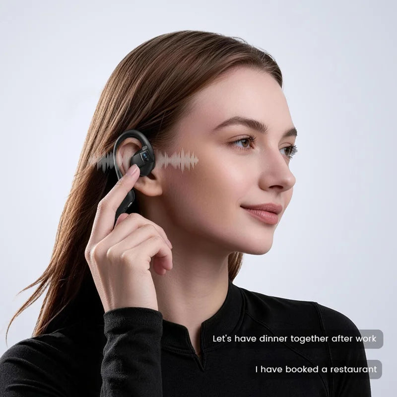 🎧AI Translation Smart Camera Bone Conduction Bluetooth-compatible Earphones