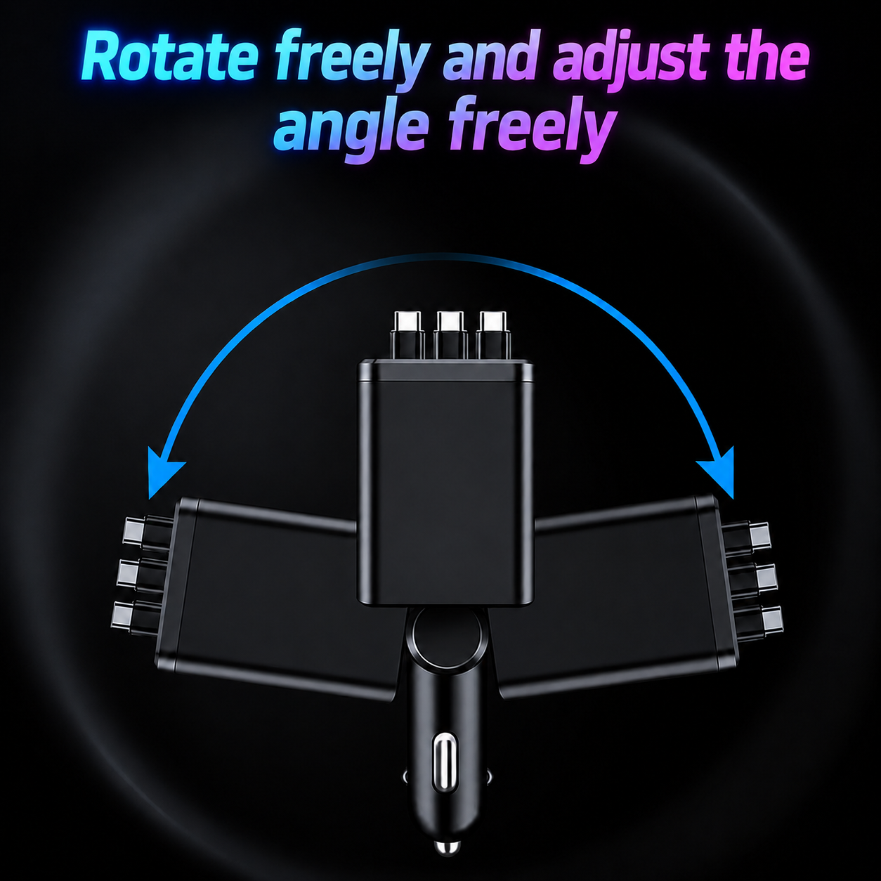 ⚡7-in-1 Retractable Car Charger