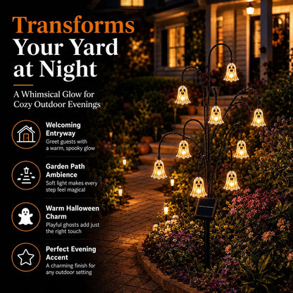 🎃Halloween Solar Tree Stump Light