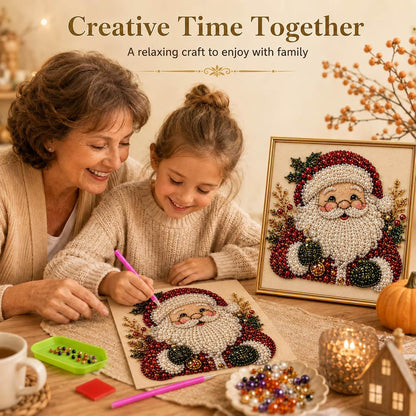 🧘Relaxing & Beginner-Friendly-💎DIY Christmas Pearl Diamond Painting Art Kit