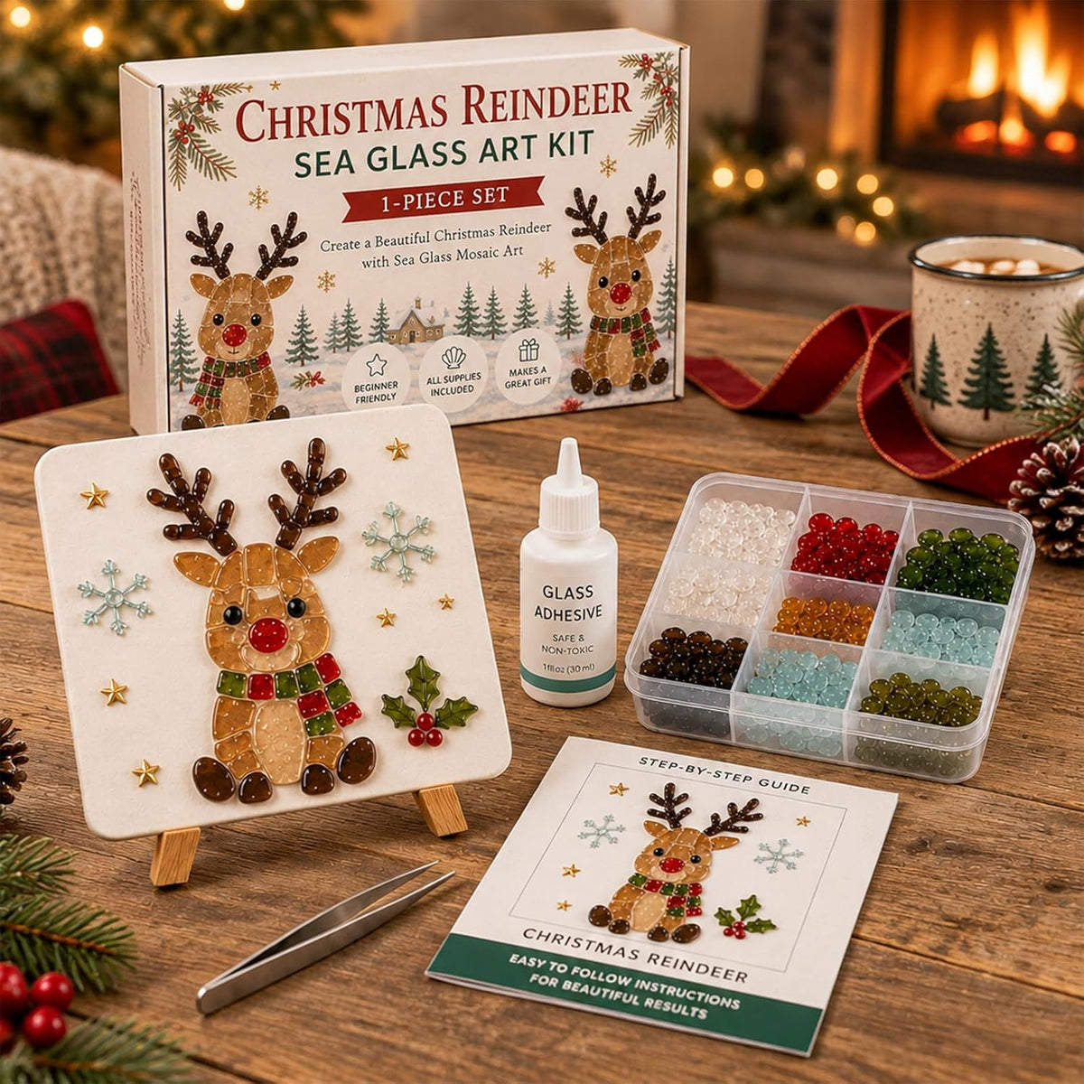 🎄Christmas Sea Glass Art Kit