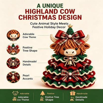 🎄Crochet Animal Christmas Tree DIY Kit – Stitch a Little Christmas Magic
