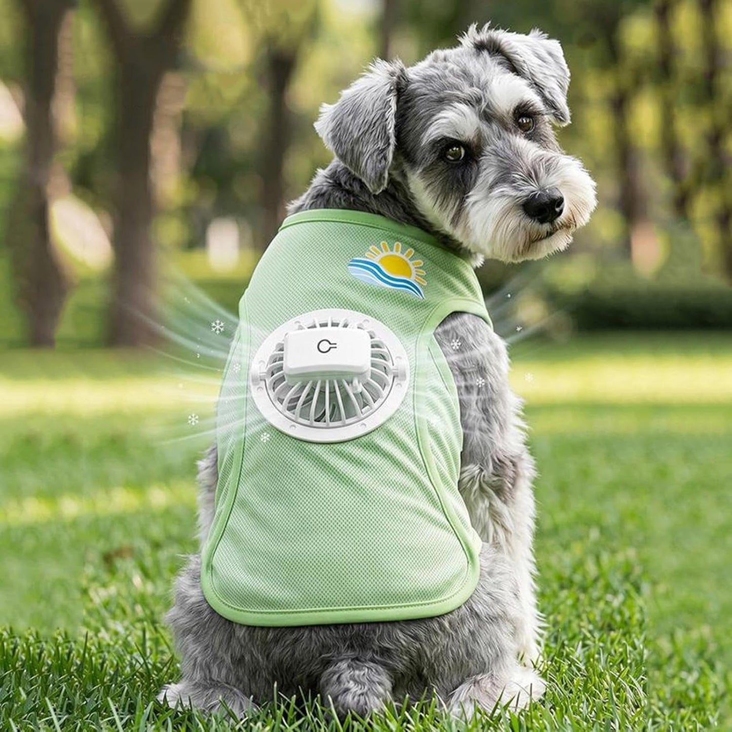 🐶 Summer Dog Cooling Vest with Detachable 3-Speed Fan | Breathable Mesh Pet Cool Shirt