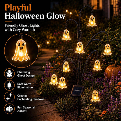 🎃Halloween Solar Tree Stump Light