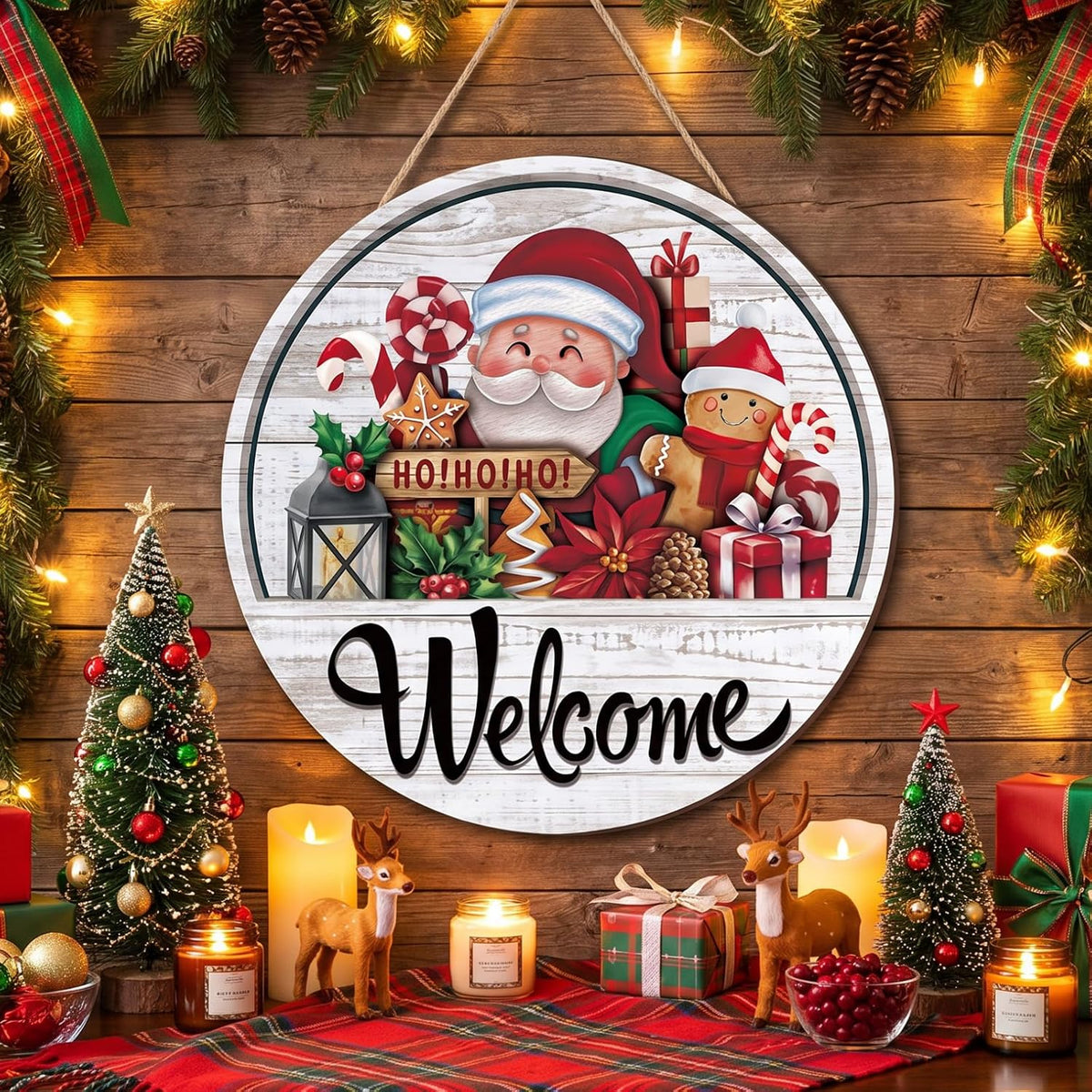 🧲 Interchangeable Magnetic Seasonal Welcome Door Sign|16-Piece Interchangeable Welcome Sign Set