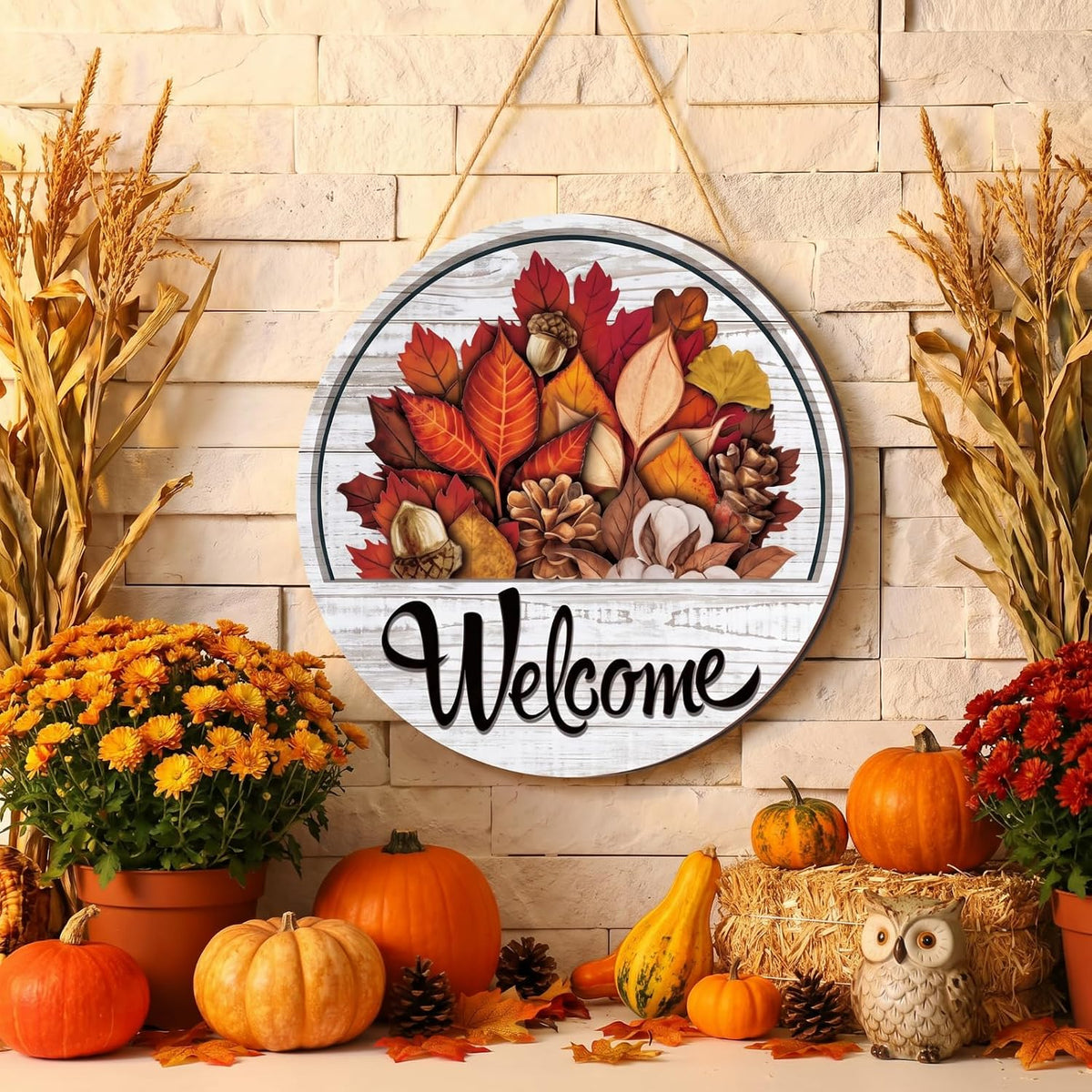 🧲 Interchangeable Magnetic Seasonal Welcome Door Sign|16-Piece Interchangeable Welcome Sign Set