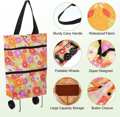 2-in-1 Foldable Shopping Cart