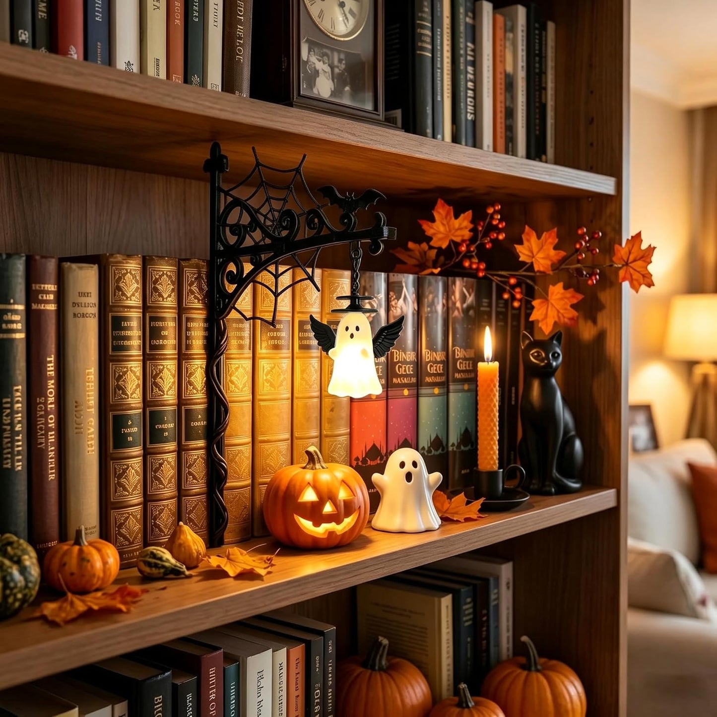 🎃 Halloween  Bookend Light | Gothic Spooky Home Decor