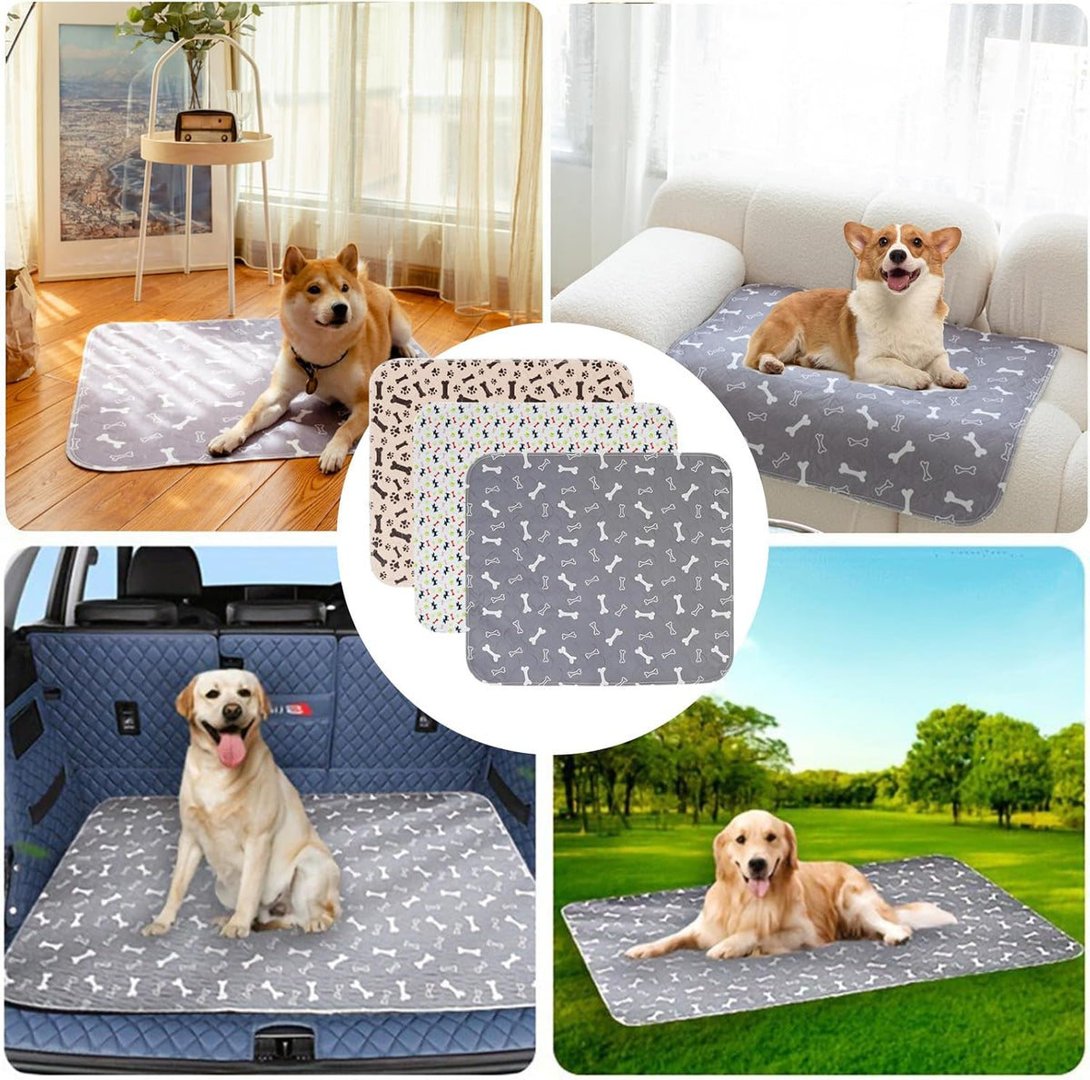 🐾 Reusable Washable Dog Pee Pad-Reusable puppy potty pads for dogs and cats