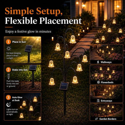 🎃Halloween Solar Tree Stump Light