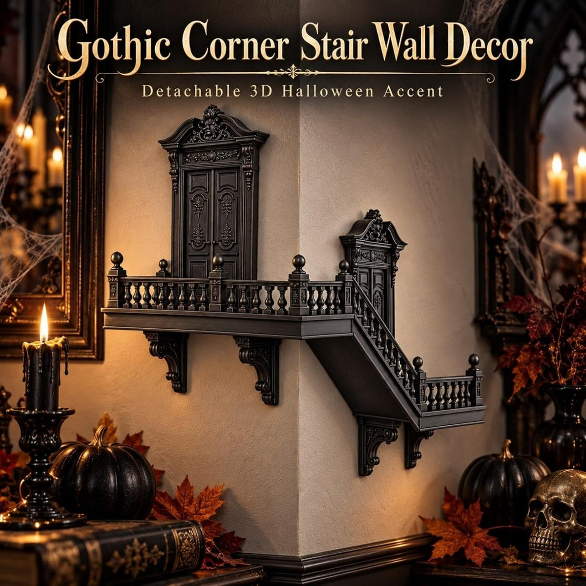 📙 Last Day 49% OFF - 🖤 Gothic Miniature Architecture Wall Shelf