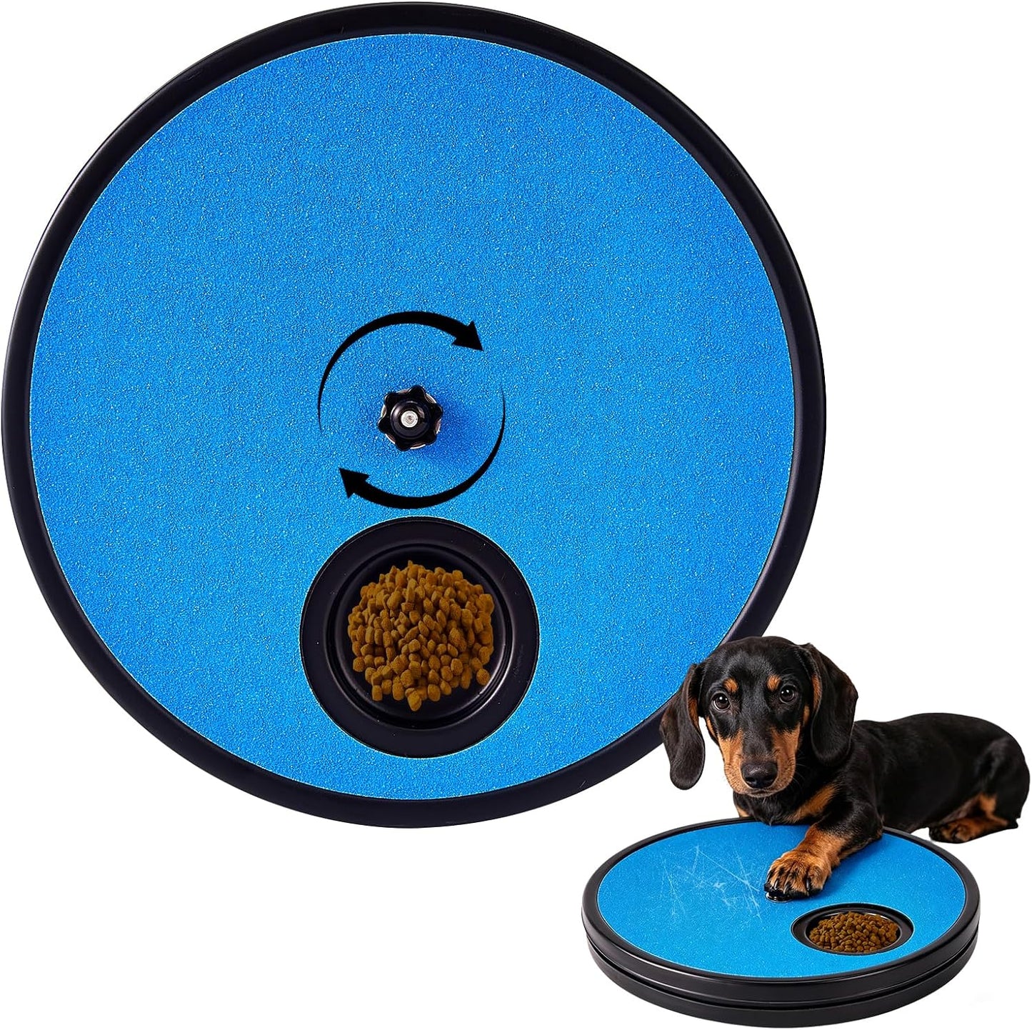 🦮3‑in‑1 Interactive Dog Nail Grinding & Treat Feeding Turntable