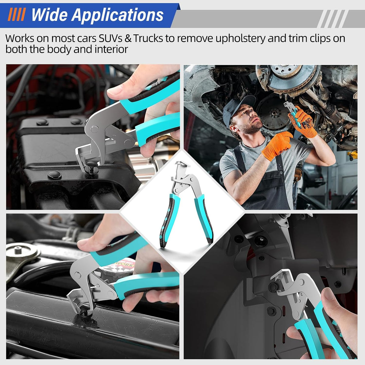 🔧 Auto Fastener Clip Removal Pliers - Quick &Easy Trim Removal Tool