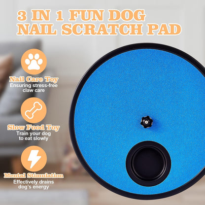 🦮3‑in‑1 Interactive Dog Nail Grinding & Treat Feeding Turntable