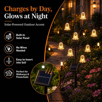 🎃Halloween Solar Tree Stump Light