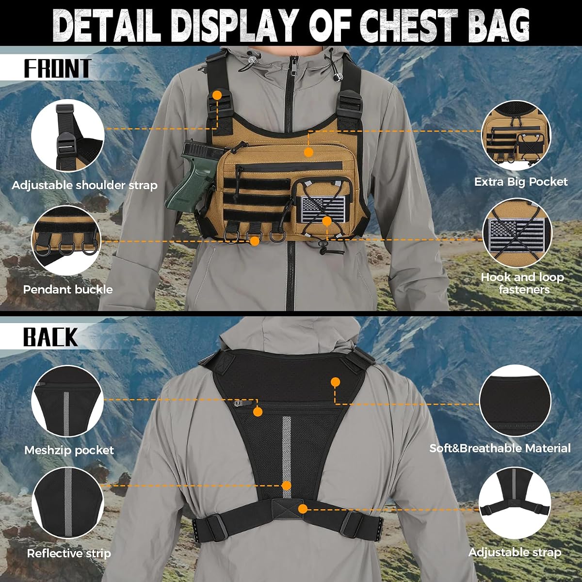 🎒Outdoor Tactical Chest Pack